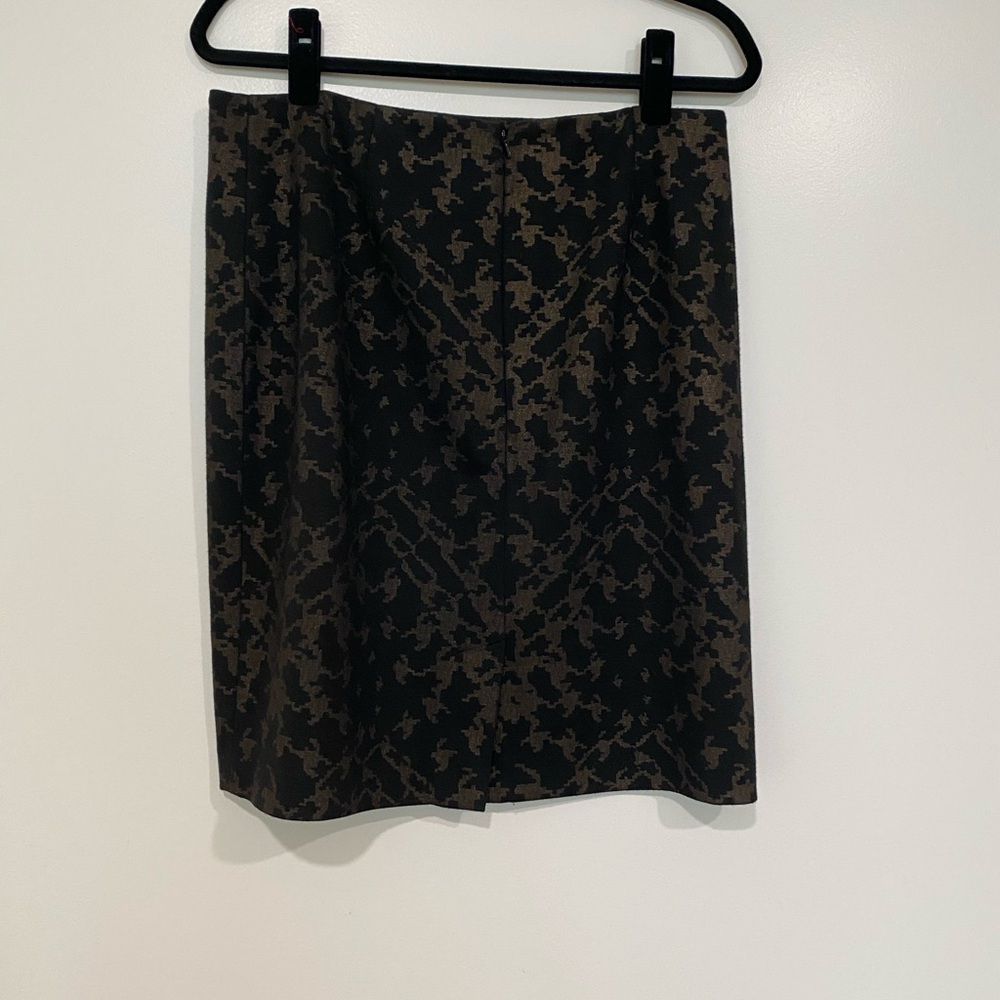 Halogen Black And Brown Pixel Patterned Skirt - image 4